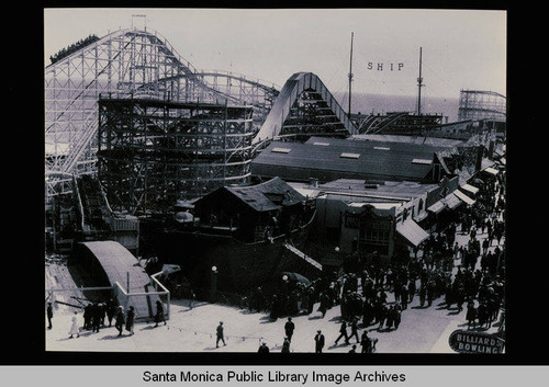 Venice Pier, Giant Dipper roller coaster, Noah's Ark, and the Ship Cafe?