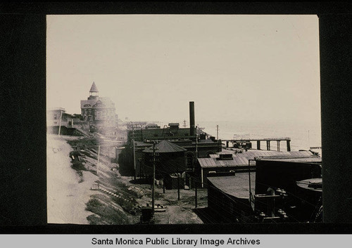 Santa Monica Electric and Power Company main station, north of the Arcadia Hotel