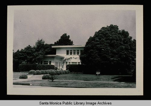 133 Georgina Avenue (lot 19, Block K) Santa Monica, Calif. owned by Joseph and Grace Bebbe