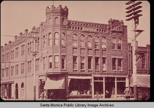 Keller Block building, Third Street and Broadway, Santa Monica, Calif., built 1893