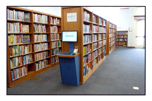 Stacks, remodeled interior of the Ocean Park Branch Library, Santa Monica, Calif., March 2011