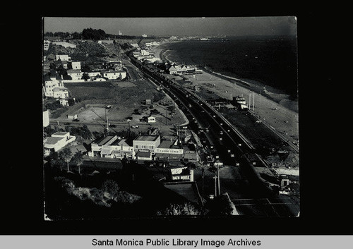 Newly-opened Pacific Coast Highway at Santa Monica Canyon