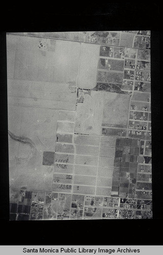 Aerial survey of the City of Santa Monica north to south (north on right side of the image) south of Ocean Park Blvd to the east end of the City (Job#C235-F14) flown in June 1928