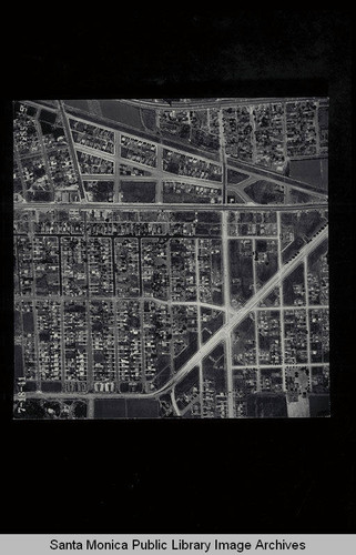 Aerial Survey of the City of Santa Monica west to southeast from Pico Blvd. to Centinela over Clover Field Scale 1:480 ft (Job #7255-5) flown July 18, 1941