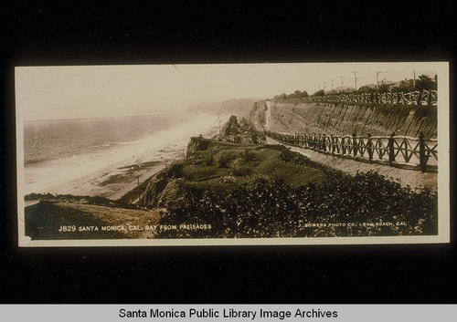Santa Monica Bay from the palisades