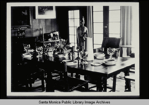 Interior of Will Rogers ranch house in Pacific Palisades, Calif., built in the 1920s in the California ranch style popularized by architect Cliff May