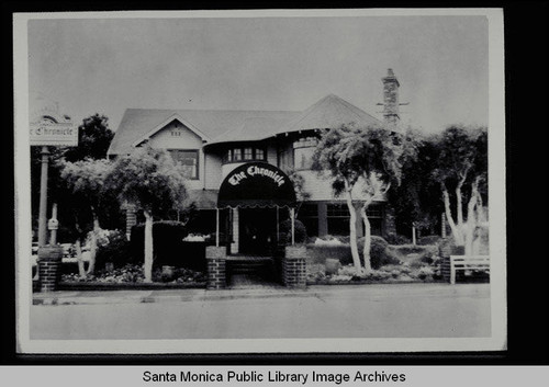 Kyte House and Chronicle Restaurant, 2640 Main Street, Ocean Park, Santa Monica, Calif