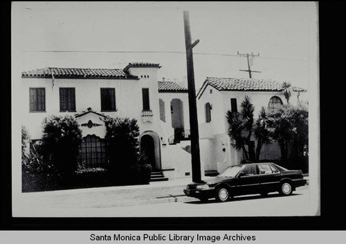 Spanish Colonial Revival apartment building,1720-1722 Idaho Avenue, Santa Monica, Calif