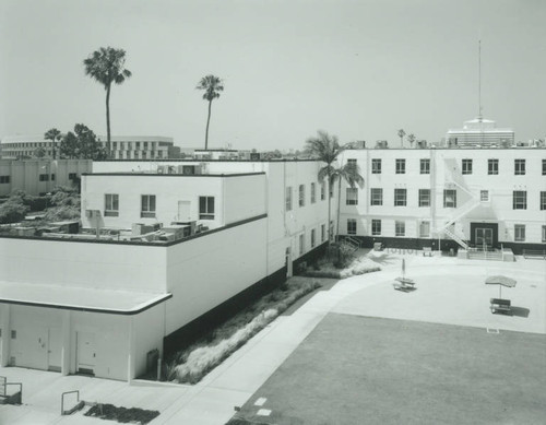 Santa Monica City Hall Jail Wing designed by architects Joseph M. Estep and Donald B. Parkinson built with PWA funds in 1938-1939