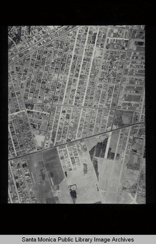Aerial survey of the City of Santa Monica north to south (north on right side of the image) Rose Avenue to Venice Blvd. (Lincoln Blvd. runs through lower center of image) (Job#C235-C12) flown on June 1928