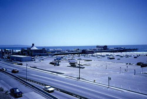 Santa Monica Pier and parking lot, May 1984