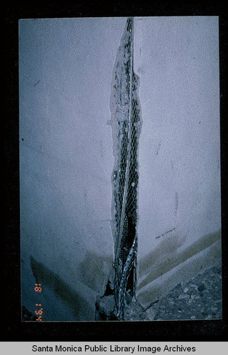 Northridge earthquake damage, Santa Monica Public Library, Main Library, January 17, 1994