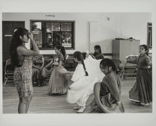 Girls in a dance rehearsal, Latino Resource Organization, Santa Monica, Calif