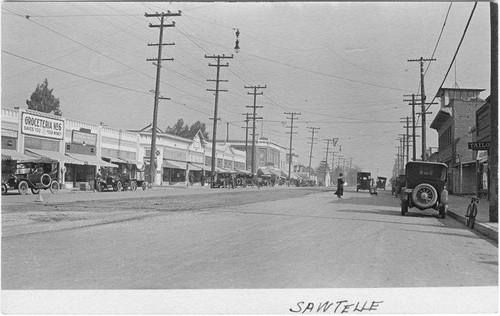 Groceteria next to the Southern Pacific Pacific Electric Ticket Office on Sawtelle Blvd. in Los Angeles, Calif