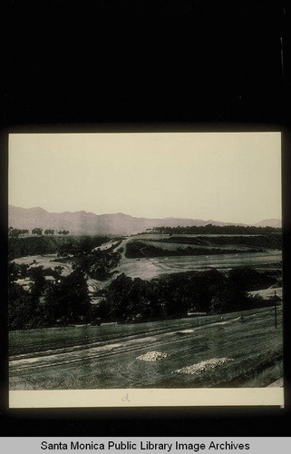 Santa Monica Canyon panorama looking northeast