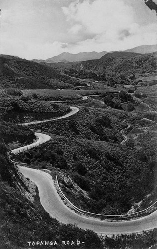 Topanga Road, Topanga Canyon, Calif