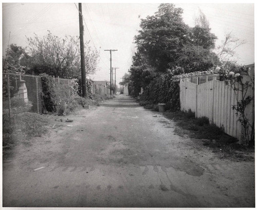 Sixteenth alley south of Alta Avenue in Santa Monica, March 26, 1956