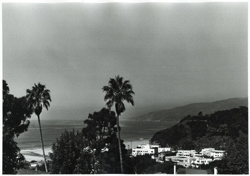 View of Santa Monica Canyon looking toward Will Rogers State Beach