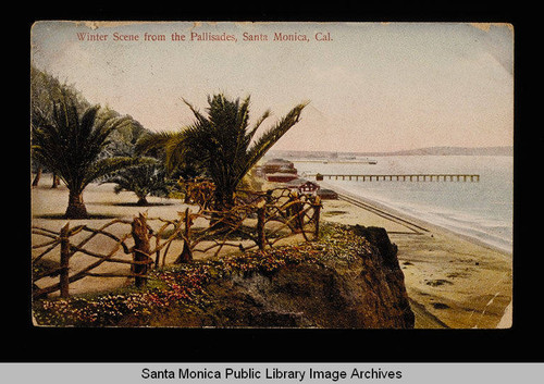 View of the Santa Monica Pier from Palisades Park