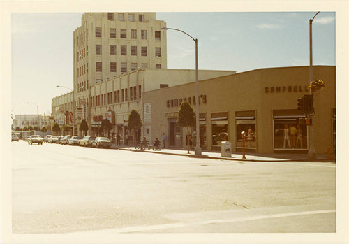 West side of Fourth Street (1400 block), looking south from Santa Monica Blvd. on Febuary 14, 1970