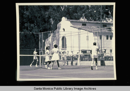 Tennis Open Tournament in Lincoln Park, Santa Monica, August 27, 1949