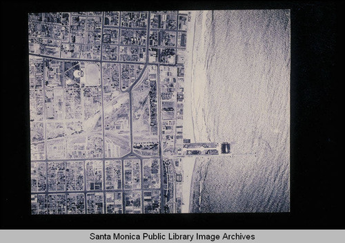 Fairchild Aerial Surveys photography of the Santa Monica coastline north to south from Colorado Avenue to the Santa Monica Pier and Pico Blvd. (Job #C235-B9) flown June 1928