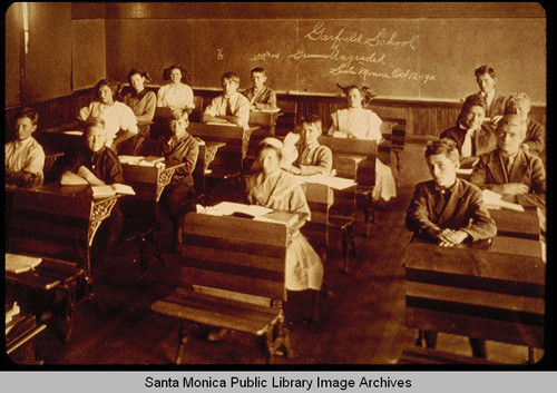 Classroom interior, Garfield School, Santa Monica, Calif