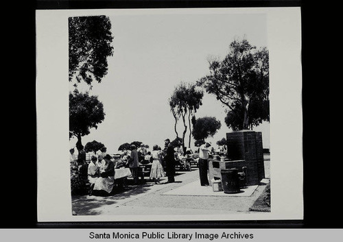 Palisades Park Picnic Area, Santa Monica, Calif. on July 17, 1955