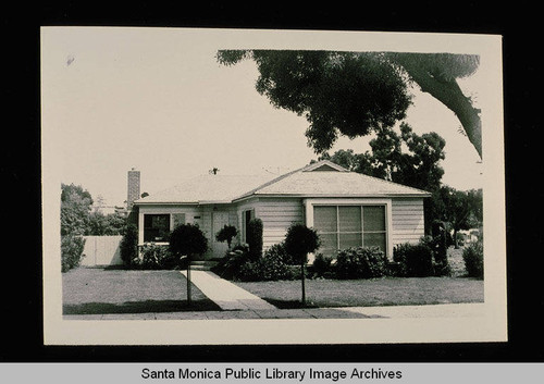 136 Alta Avenue (Lot 2 Tract 14884, formerly Lot 8, Block C) Santa Monica, Calif. owned by James S. and Ruth Markey