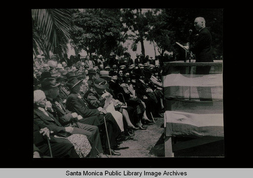 Colonel R. A. Bringham at the 50th anniversary of the National Military Home, Sawtelle, Calif., May 2, 1938