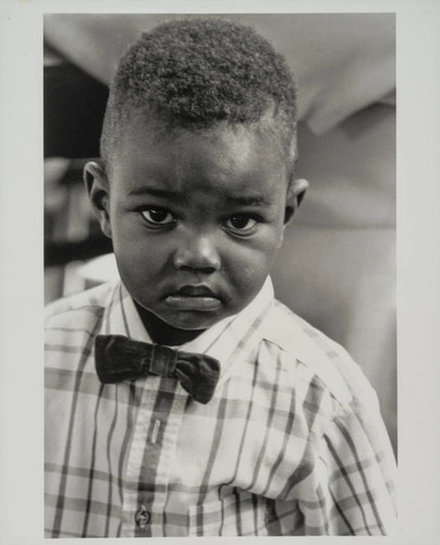 Small boy in a bow tie, Edison Elementary School, Santa Monica, Calif