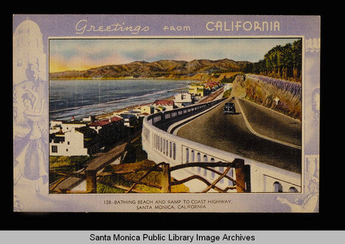 California Incline and Gold Coast beach homes looking north to the Santa Monica Mountains