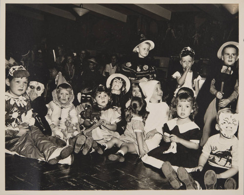 Children dressed in costumes