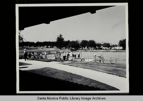 Lawn bowling at Douglas Park, Santa Monica, Calif. on August 14, 1954