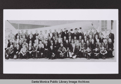 Douglas Aircraft Company Santa Monica Machine Shop group photo, April 12, 1938