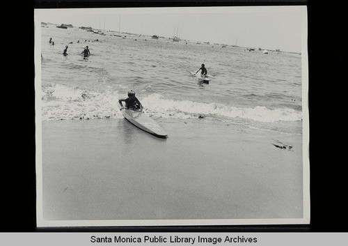 Santa Monica Recreation Department Paddle Board Contest held August 5, 1949