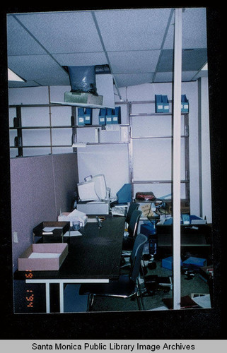 Northridge earthquake, Santa Monica Public Library, Main Library, second floor, Technical Processing Department, January 17, 1994