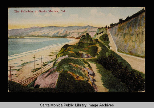 Palisades and Santa Monica coastline