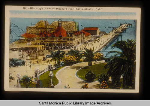 Bird's Eye View of Pleasure Pier, Santa Monica