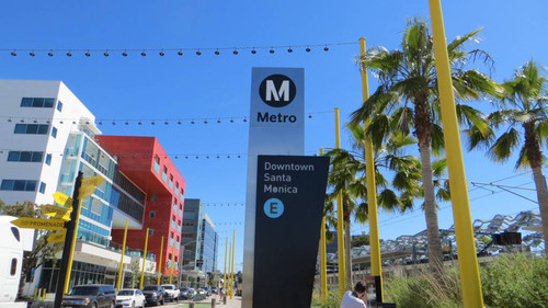 Expo Line Downtown Santa Monica station, April 28, 2017