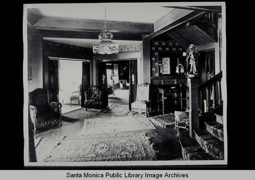 Interior of the Byrd A. Nebeker House (now 216 Georgina Avenue) built by H. Goetz in 1906 with Marsh and Russell, architects