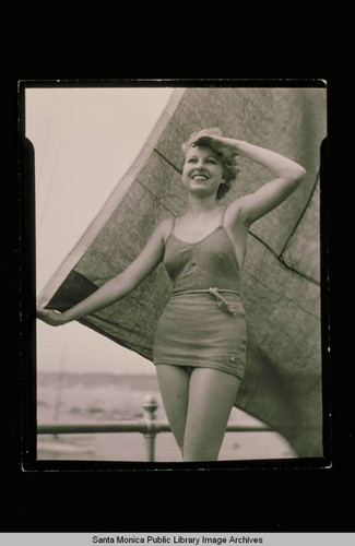 Bathing beauty at Santa Monica Yacht Harbor