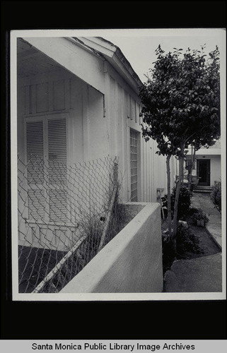 Shotgun style house, 2712 Second Street, Ocean Park, Calif. from the north elevation looking southwest, built pre-1900