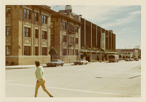 East side of Second Street (1300 block), looking south from Arizona Ave. on Febuary 14, 1970