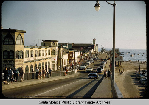 Santa Monica Pier, merry-go-round in the foreground