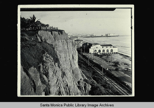 Santa Monica Pier, Palisades with the Miramar Biltmore Beach Club in foreground