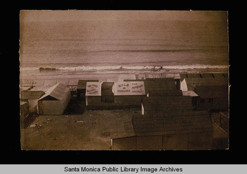 H.F. Rile's photography studio on Santa Monica Beach :Rile and Pancost Fine Photographs