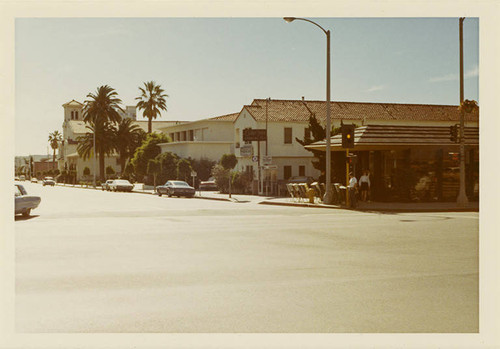 West side of Second Street (1200 block), looking south from Wilshire Blvd. on Febuary 14, 1970