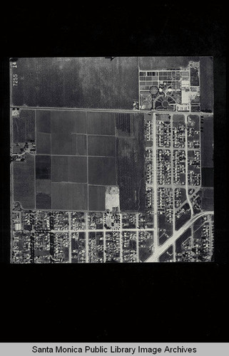 Aerial Survey of the City of Santa Monica west to southeast from Pico Blvd. to Centinela over Clover Field Scale 1:480 ft (Job #7255-14) flown July 18, 1941