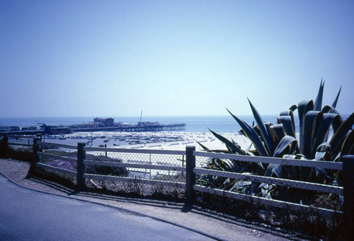 Santa Monica Pier and parking lot, May 1984